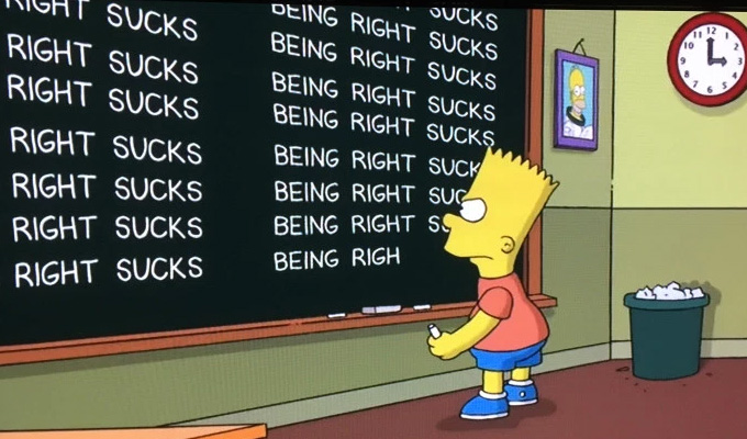 Simpsons follow up their Trump prediction | With a new chalkboard gag