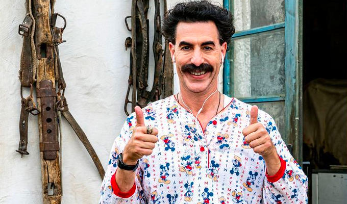 Very nice! Borat's in the record books | Sacha Baron Cohen wins awards for his characters...