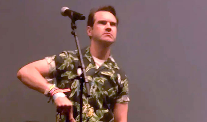 Jimmy Carr's sweeping statement | Comic takes to the Glastonbury stage during The Killers' set