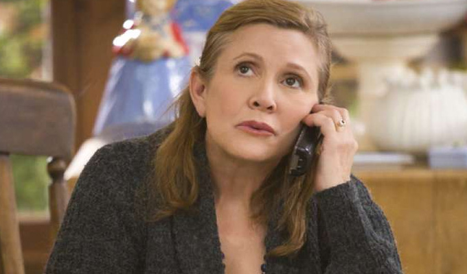 One of Carrie Fisher's final roles to be aired | Playing a waitress in Sky Arts comedy