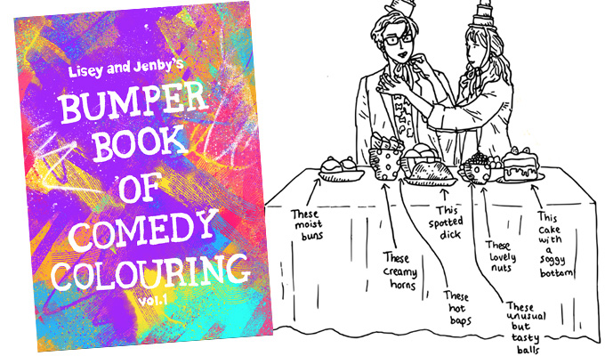 They're a big draw... | New adult colouring book features 30 comics