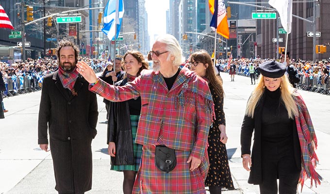 Sir Billy Connolly leads New York Tartan Parade | 'I danced a wee jig in my heart.'
