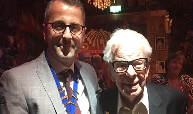 Music hall society honours Barry Cryer | Lifetime achievement award for comic