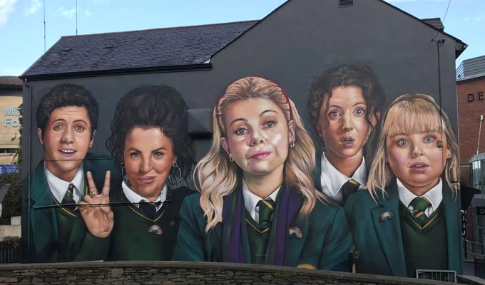 Massive mural honours the Derry Girls | 'Mind is blown'