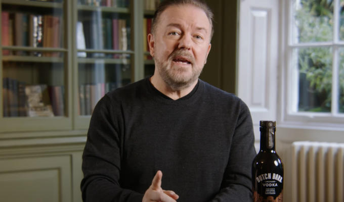 Ricky Gervais invests in a distillery | 'Sure it may damage your liver, but it could make me millions'