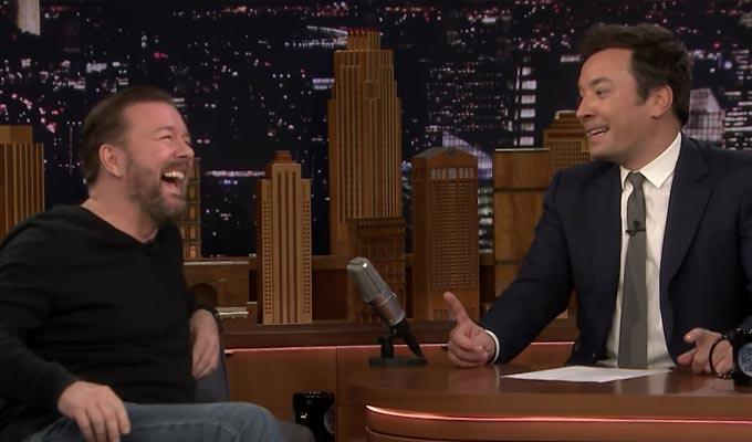 Ricky Gervais's laugh - the dance remix | Track played out on Jimmy Fallon's show
