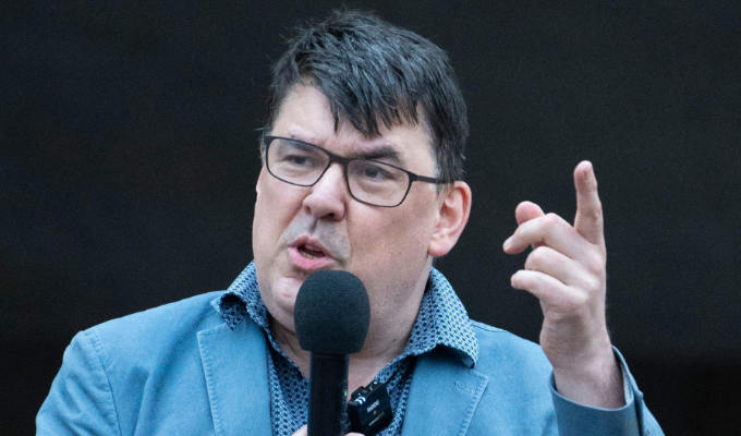Graham Linehan performs in the street after second venue cancels his Fringe gig | Father Ted writer says: 'trans-rights activists are the most evil people in the world'
