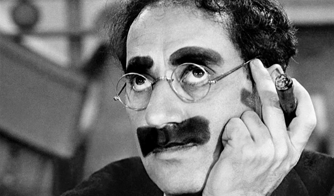 Groucho Marx play 'contains prop cigar' theatre warns | Stating the bleedin' obvious