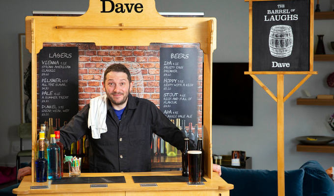 Jon Richardson launches a flatpack pub | To mark the reopening of beer gardens