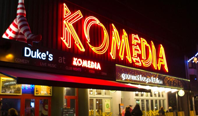 Brighton's Komedia launches new comedy award | But the prize is just a bottle of 'fizz'