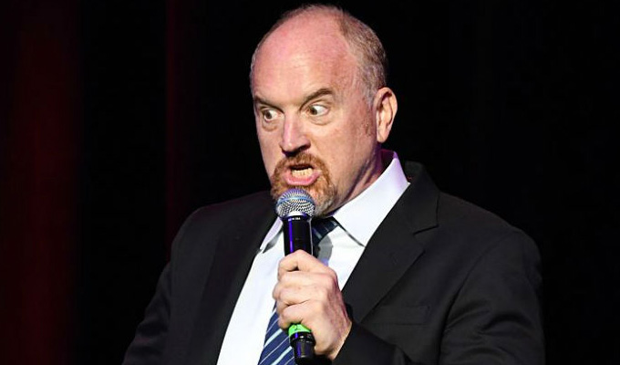 Louis CK faces more protests | But he ignores them to joke about his sullied reputation