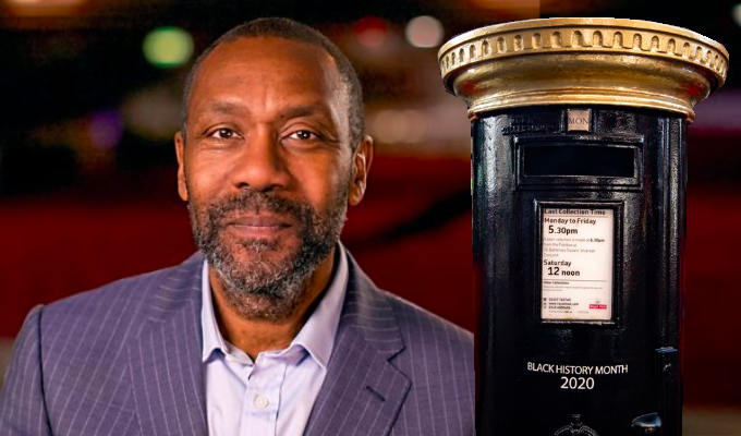 Lenny Henry honoured - on a Belfast letterbox | Royal Mail gesture for Black History Month