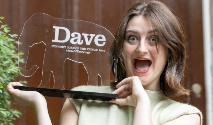 Lorna Rose Treen wins joke of the Fringe | Second woman to sccop Dave's title in its 15-year history