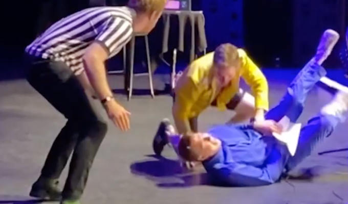 Joe Lycett loses his wrestling belt | John Robins' sneak attack on stage