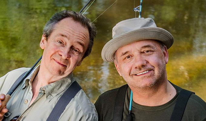 Bob Mortimer and Paul Whitehouse write a fishing book | Tie-in to BBC Two series