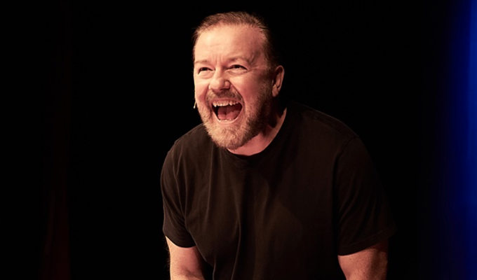 Ricky Gervais claims a box office record | £1.4million for his Hollywood Bowl show