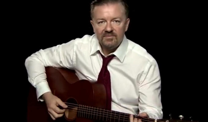 Ricky Gervais plans to revive his music ambitions | Comic releasing a song he wrote (but didn't sing) for After Life