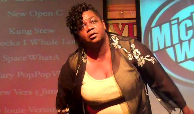 'I can't believe my black ass just fell off stage' | Watch as comic takes a tumble...