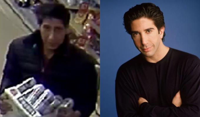 Police nab their Ross Geller lookalike | ...and it's not David Schwimmer