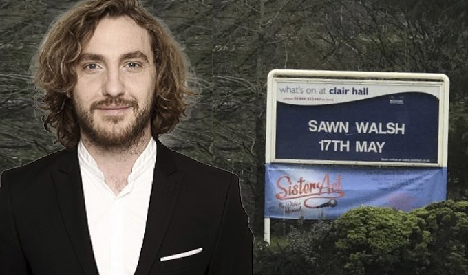 Seann Walsh goes through another bad spell | ...thanks to this tour venue