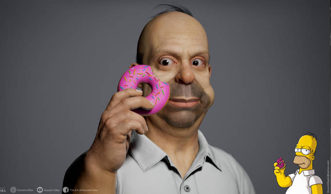 The Simpsons as they might really look | 3D modelling shows their weird features