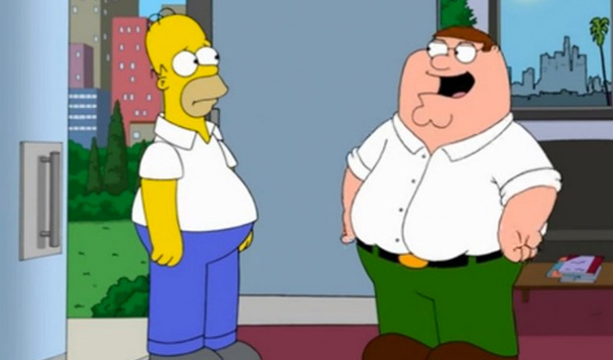 Family Guy meets The Simpsons | Watch 7 clips