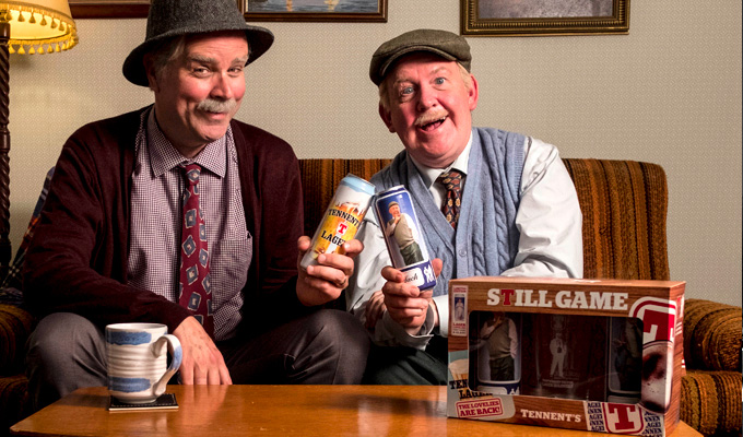 Jack and Victor, the new 'Lager Lovelies' | Still Game duo now on beer cans
