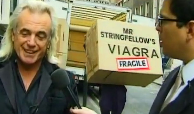 Peter Stringfellow: The prankster's friend | ...and he was on the first episode of Shooting Stars