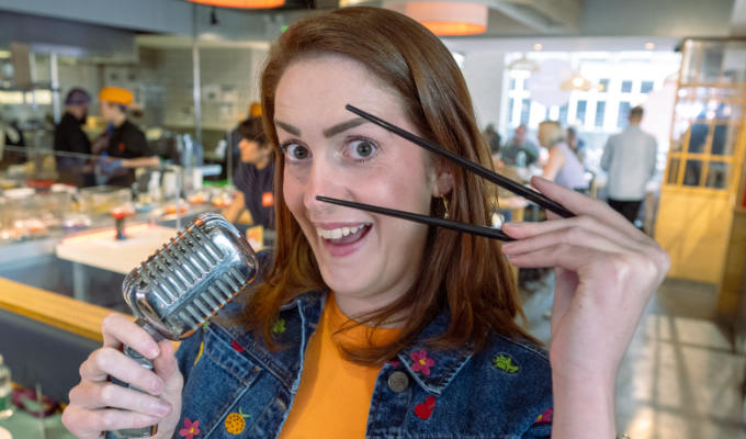 Laughter makes the world – and kaiten conveyor belts - go round | Publicity stunt at Edinburgh's YO! Sushi
