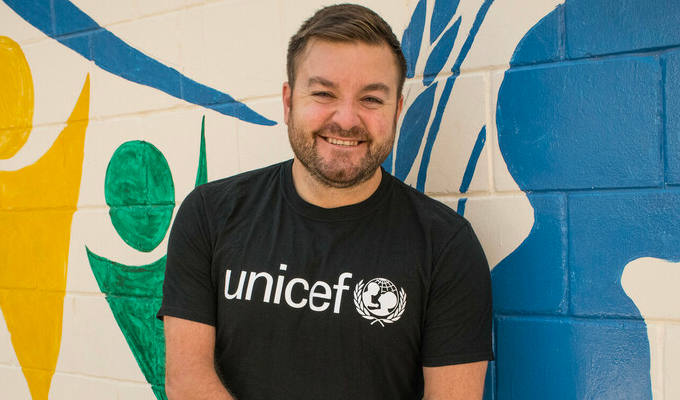 Alex Brooker made a Unicef ‘high-profile supporter' | Comic has seen charity's work in Jordan refugee camp