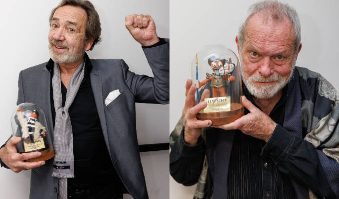 Slapstick festival honours Robert Lindsay and Terry Gilliam | Stars get personalised Morph figures