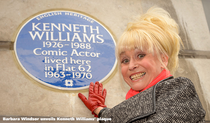 A little bit of blue... | Which comedians have been honoured with plaques