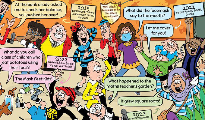 The Beano seeks the funniest class of '24 | ...and the funniest teacher, too