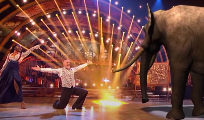 The elephant in the ballroom... | Viewers complained about Bill Bailey's phoney pachyderm