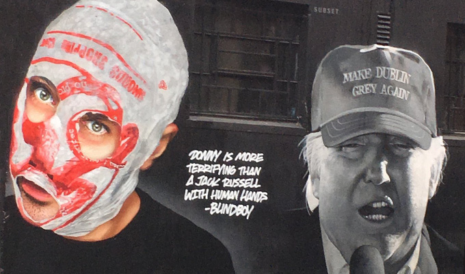 Off-the-wall humour? | Blindboy Boatclub celebrated in street art