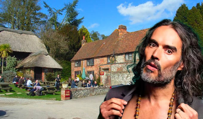 Russell Brand loses his bid to shut village pub | Sinister puppets of the military-industrial complex most likely orchestrating it all