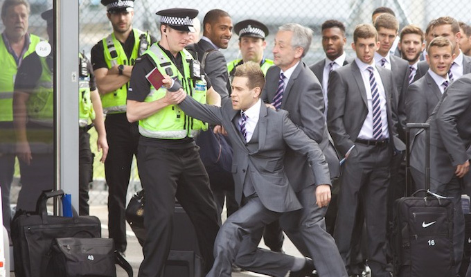 Simon Brodkin attempts to join England squad | Lee Nelson creator led off by police Simon Brodkin attempts to join England squad | Lee Nelson creator led off by police