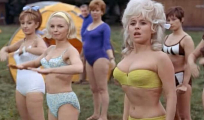 Babs' bikini is going, going, gone! | Carry On Camping costume goes under the hammer