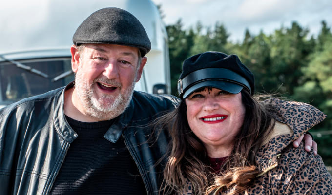 Johnny Vegas carries on glamping | C4 orders a second series about his high-end campsite