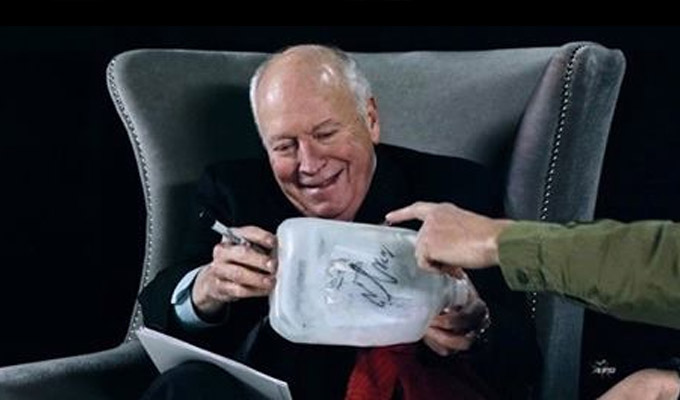 Could you really buy Dick Cheney's signed waterboarding kit on eBay? | Item from Sacha Baron Cohen's series withdrawn