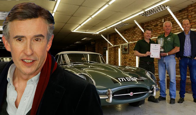 Cashback! Coogan's classic car scoops an award | Rare Jaguar E-Type restored to its original glory