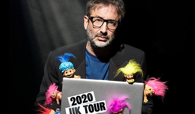 David Baddiel announces 2020 tour | Taking on the trolls