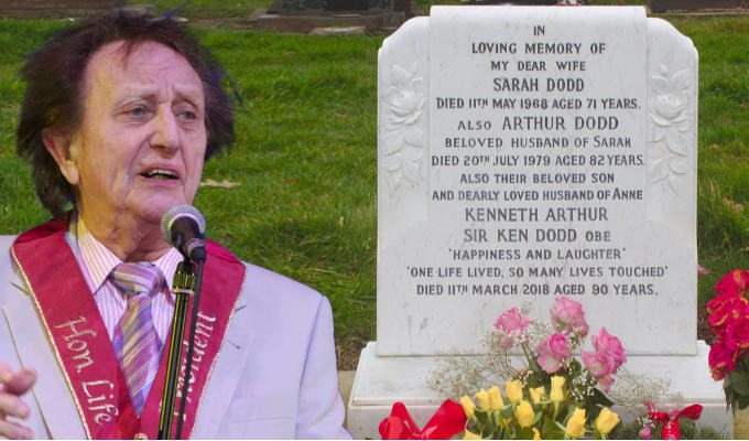 Ken Dodd's grave desecrated | Vandals target comedian's headstone