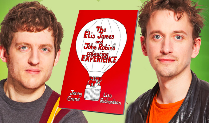 Grab your crayons! | Elis James and John Robins in new adult colouring book