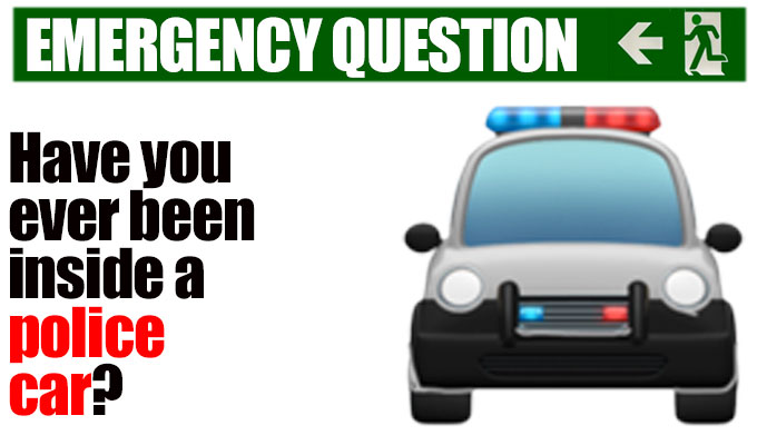 Have you ever been inside a police car? | Another of Richard Herring's Emergency Questions
