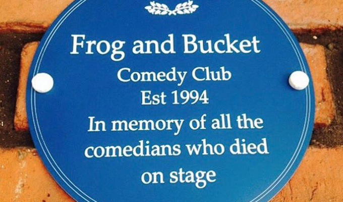 Plaque removal | Comedy club appeals for return of its joke sign