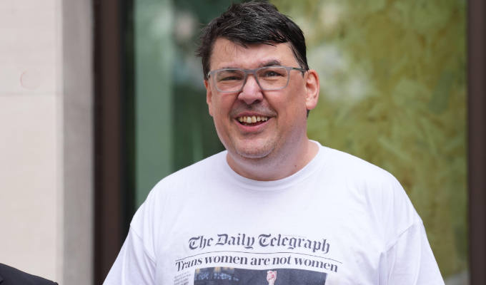 Graham Linehann denies harassing trans woman | Father Ted writer's court process starts