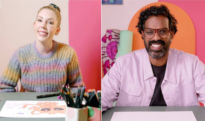 Katherine and Romesh