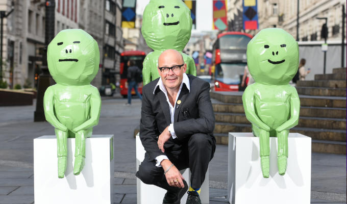 Harry Hill's alien invasion | Comic installs artworks across central London