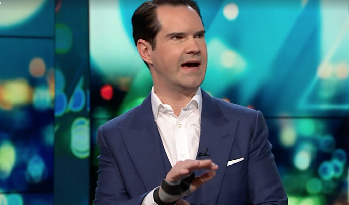 Jimmy Carr reveals how he broke his wrist | ... as he tries to wangle a royal wedding invitation